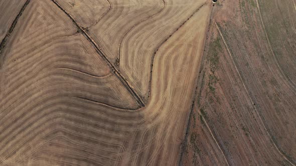 Magnificent View From Above of Vast Land Horizon on a Sunny Day