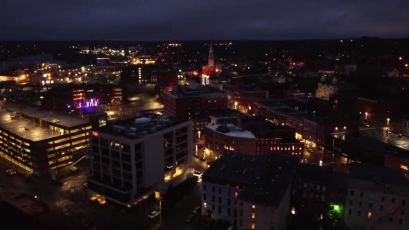 Aerial Shot Bangor Me Usa 1080