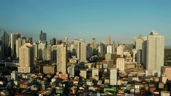 City of Manila the Capital of the Philippines with Modern Buildings