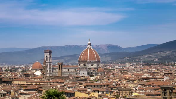 4K Timelapse Cathedrale of Florence, Tuscany, Italy