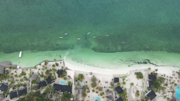 Ocean Near the Coast of Zanzibar Tanzania