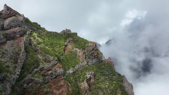 Mountain Aerials Cliffs Aerials Beautiful Madeira Island Epic Mountains and Cliffs Nature Low