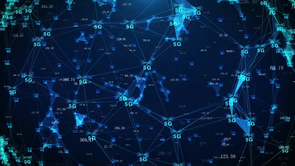 Technical Background Of 5g Network Communication Signal Connection