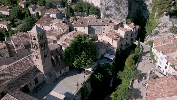 Notre-Dame de l'Assomption church in Moustiers Sainte Marie, France