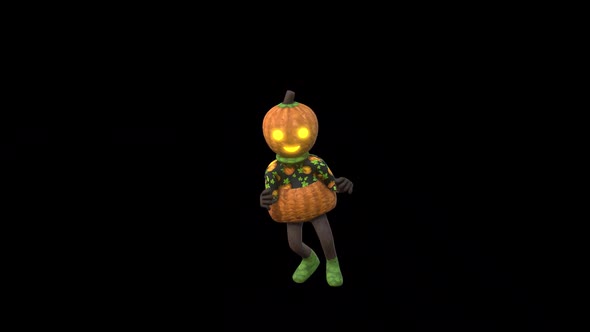 Pumpkin Girl Dance 3 - Halloween Concept