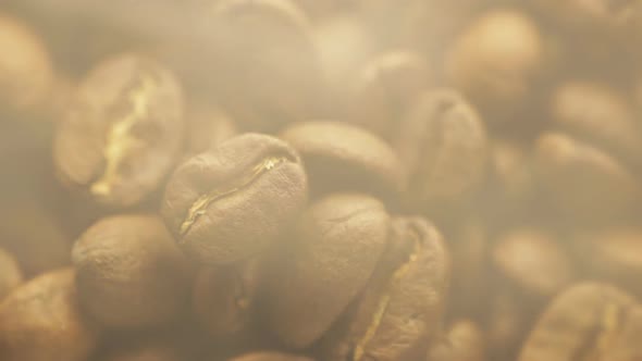 Coffee Beans Close Up.