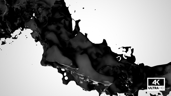 Twisted Black Paint Splash V5