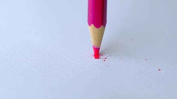 Color Pencil Head Breaking