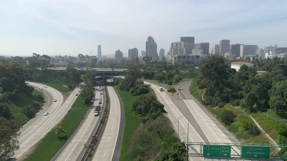 Aerial shot of Cabrillo Freeway alt