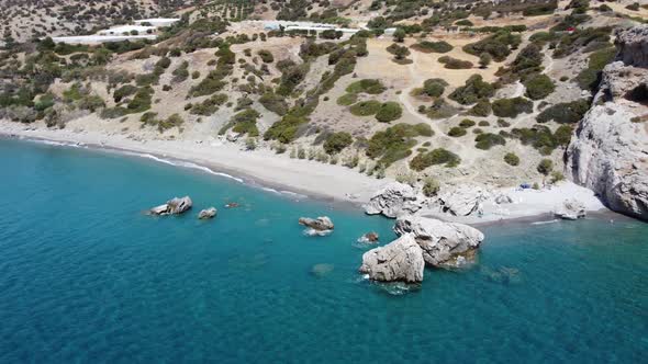 Beautiful Greek Seascape at Sunny Day