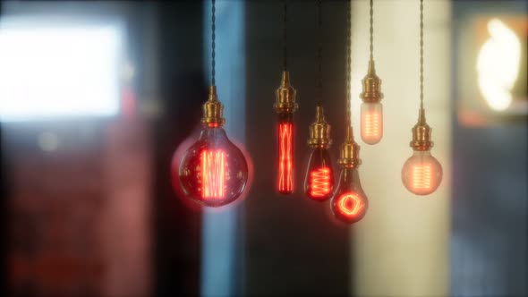 Old Retro Vintage Incandescent Light Bulb alt