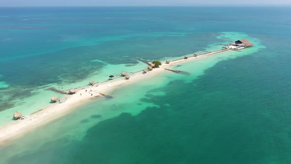 White Sand Beach in the Carribean Sea Colombia