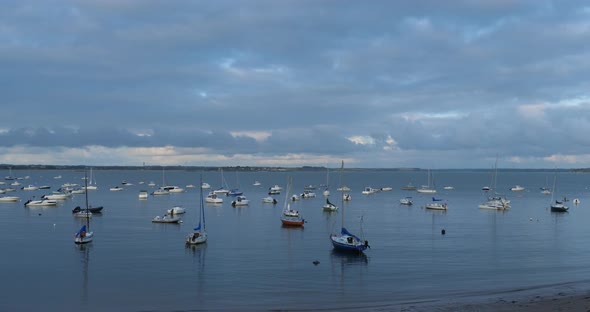 Beach of Kervoyal, Damgan, Morbihan department, Brittany France