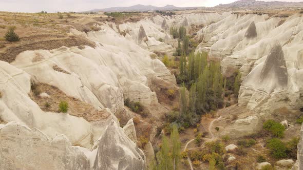 Aerial View Cappadocia Landscape