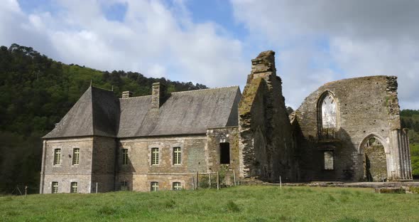 Abbey Notre-Dame de Bon-Repos, Bon repos sur Blavet, Cotes d Armor department, Brittany in France