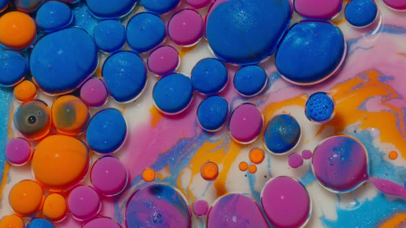 Colorful Blue Purple Bubbles Surface Wallpaper Themes Background Multicolor Space Universe Concept