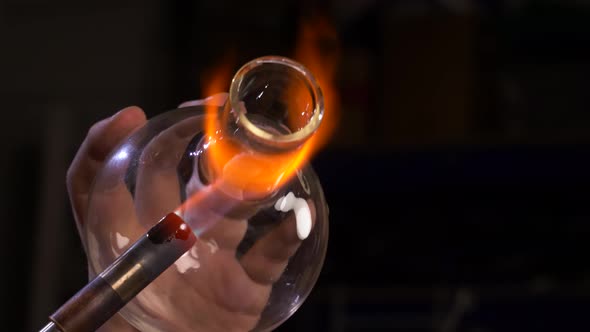 Glassblower Craft Manufacturing of Glass Products