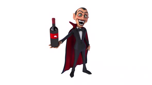 Fun 3D cartoon vampire with alpha