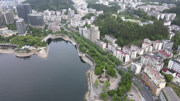 Aerial Chun'an County, China