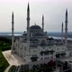 Aerial Drone View of Istanbul Camlica Mosque and Bosphorus - VideoHive Item for Sale