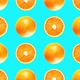 Wonderful Pattern Made of Juicy Orange Fruits on Turquoise - VideoHive Item for Sale