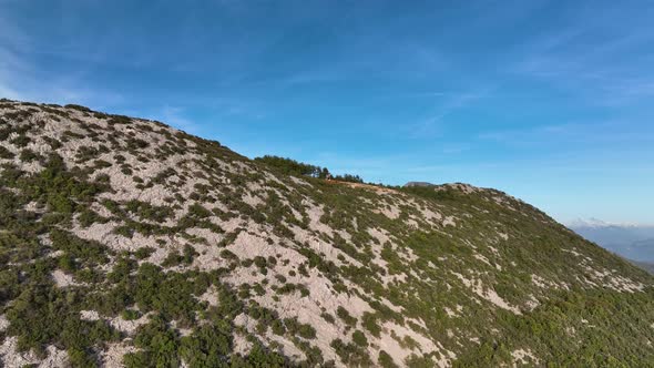 Mountain ranges in Turkey Aerial view 4 K