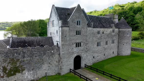 Aerial View of Parke's Castle in County Leitrim Ireland