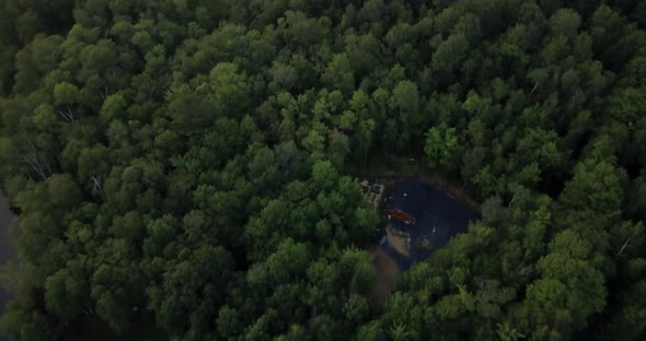 Small Town Aerials of Lake Hebron, Maine