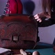 Tanner Woman Making Leather Goods on Workshop - VideoHive Item for Sale