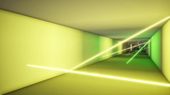 Fluorescent Ultraviolet Light Colorful Laser Neon Lines Tunnel alt