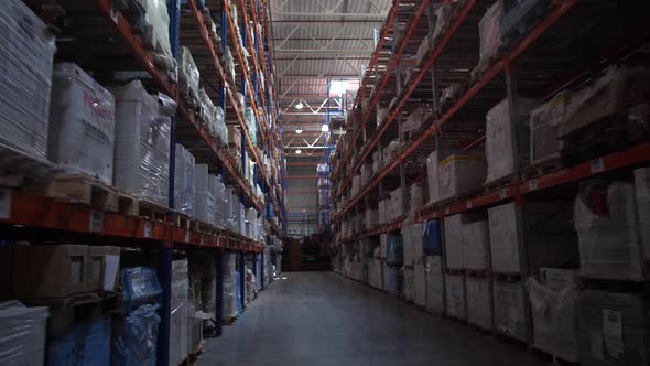 Panorama of the Logistics Warehouse