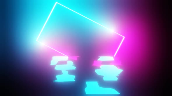 Synthwave Neon Animated Background Loop