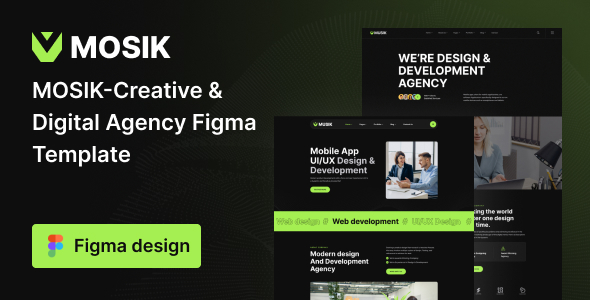 Mosik - Creative & Digital Agency Figma Template