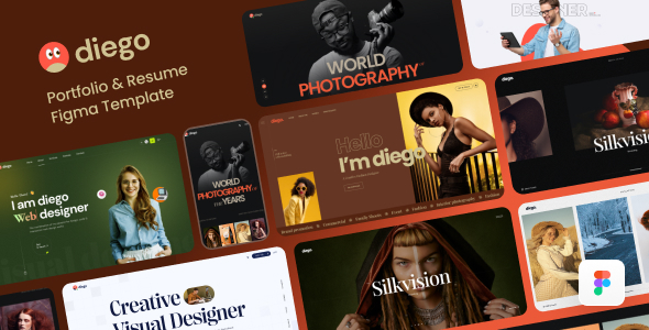 Diego - Personal Portfolio Figma Template