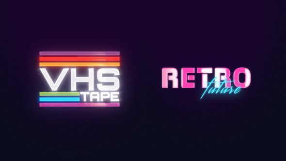 Retro Future Laser Logo