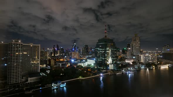 Beautiful building architecture around Bangkok city in Thailand