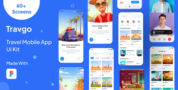 Travgo - Travel Mobile App Figma Ui Kit