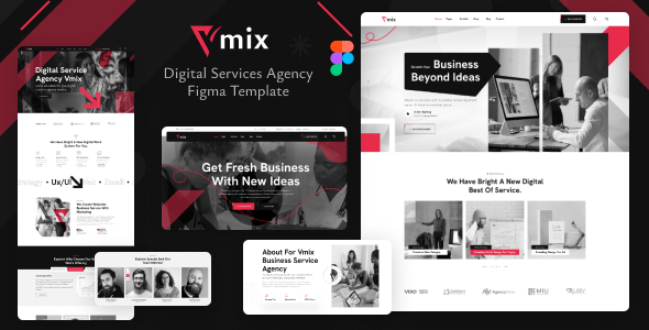 Vmix - Digital Services Agency Figma Template