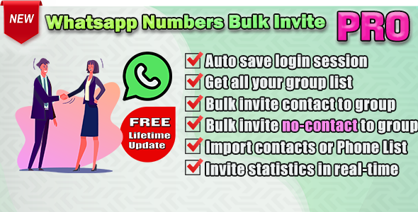 Whatsapp Contacts|Numbers Bulk Invite