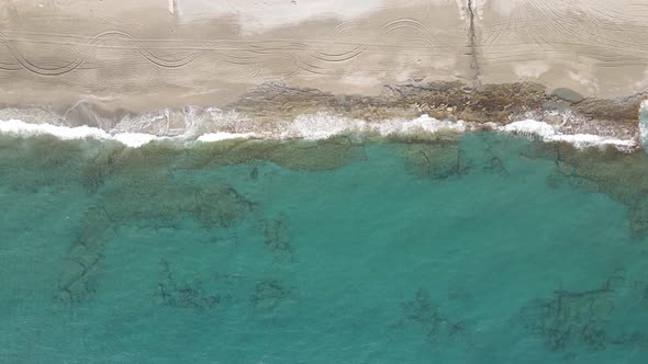 Sea Near the Coast - Close-up Aerial View of the Coastal Seascape