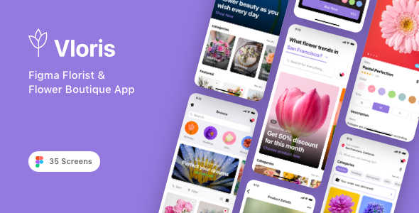 Vloris - Figma Florist & Flower Boutique App