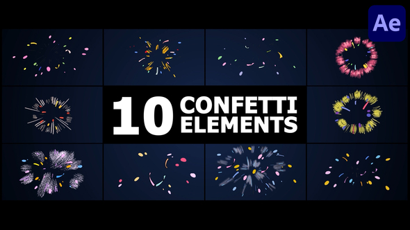 Holiday Confetti Elements | After Effects alt