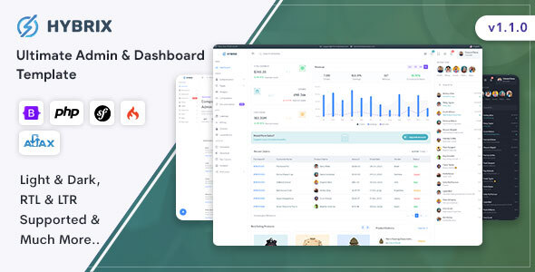 Hybrix - Ultimate Admin & Dashboard Template