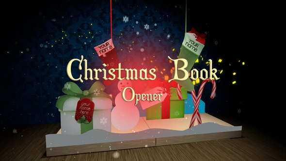 3D Christmas Book Opener