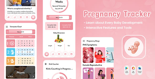 Pregnancy Tracker - Pregnancy Calculator - Ovulation Tracker - Baby Guide - Pregnancy Diet