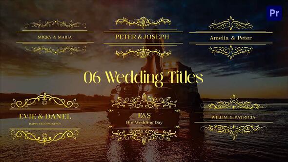 Wedding Titles Premiere Pro Template