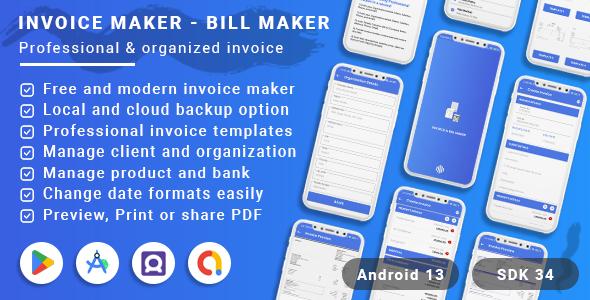 Invoice Maker - Bill Maker(Android 13 + SDK 34)