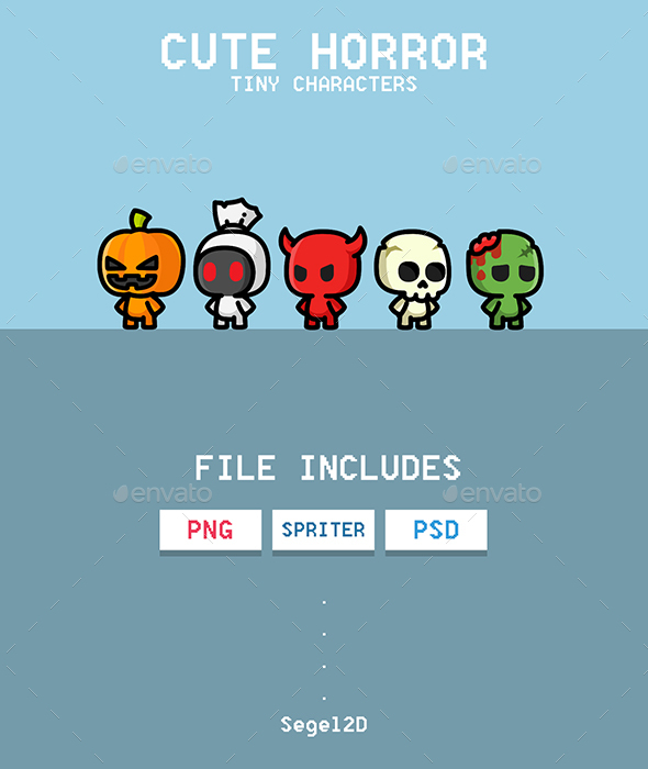 Tiny Characters Cute Horror