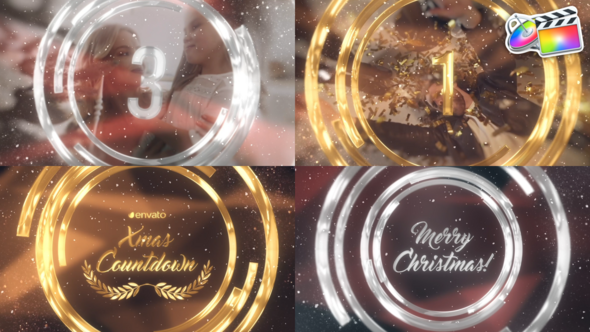 New Year And Christmas Countdown for FCPX alt