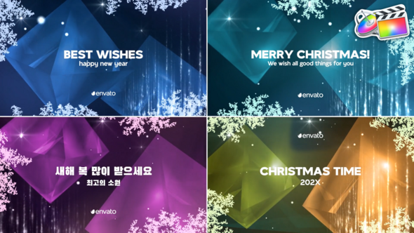 Christmas And New Year Typography for FCPX alt